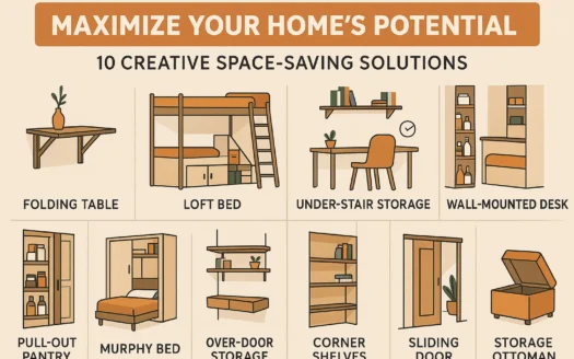 Creative Space-Saving Solutions infographic