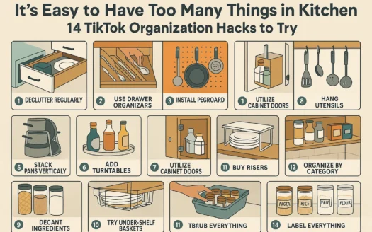 Kitchen Organization Hacks infographic