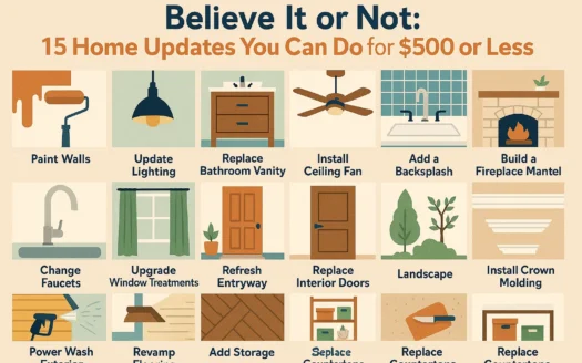 Affordable Home Updates infographic