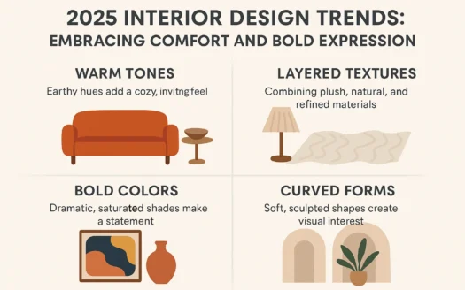 2025 Interior Design Trends infographic