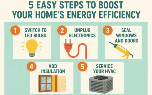 Energy Efficiency Tips infographic