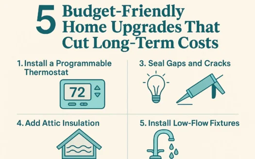 Cost-Saving Home Upgrades infographic