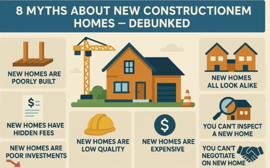 New Home Myths Debunked infographic