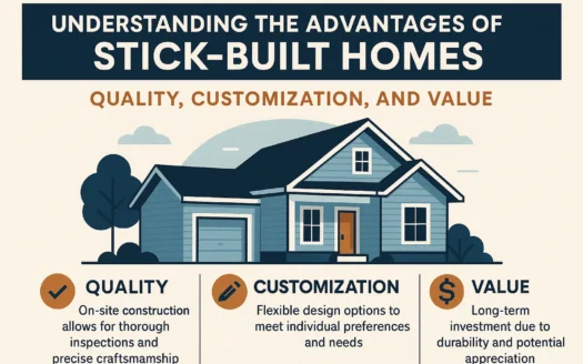 Stick-Built Homes Benefits infographic