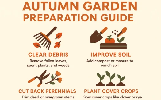 Autumn Garden Infographic infographic