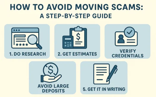 Avoid Moving Scams infographic