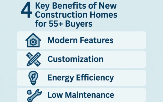 New Home Benefits 55+ infographic