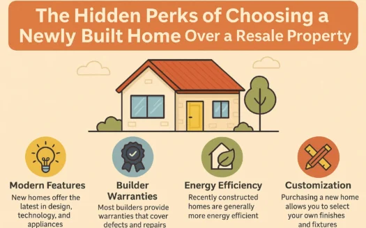 New Home Advantages infographic