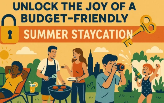 Affordable Summer Staycation infographic