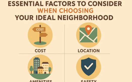 Ideal Neighborhood Guide infographic