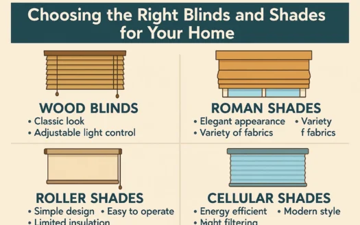 Blinds and Shades Guide infographic