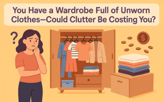 Wardrobe Clutter Costs infographic