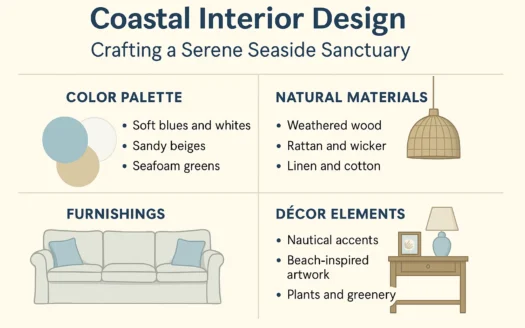 Coastal Design Tips infographic