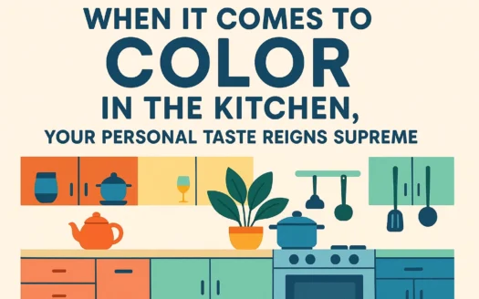 Colorful Kitchen Ideas infographic
