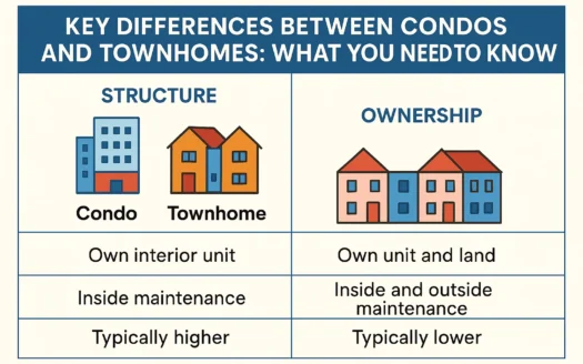 Condos vs Townhomes Infographic infographic