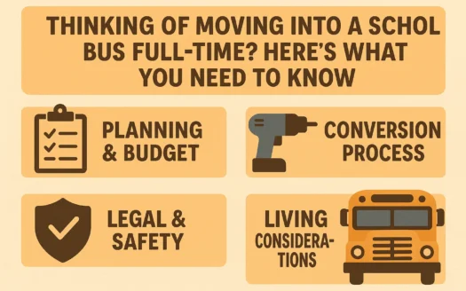 School Bus Living Guide infographic