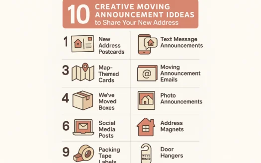 Creative Moving Announcements infographic