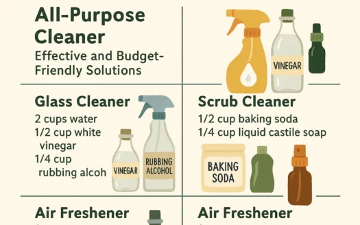 DIY Cleaning Solutions infographic