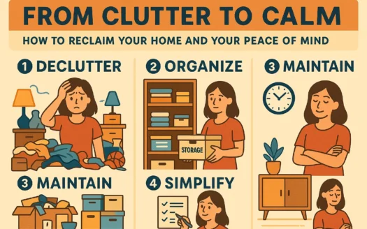 Calm Home Tips infographic