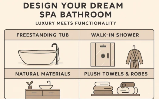 Luxury Spa Bathroom infographic