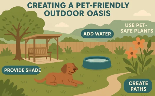 Pet-Friendly Outdoor Oasis infographic