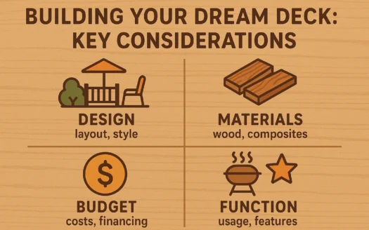 Dream Deck Considerations infographic