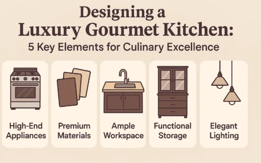 Gourmet Kitchen Design infographic