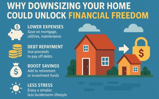 Downsize for Financial Freedom infographic