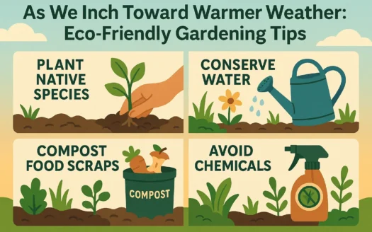 Eco Gardening Tips infographic