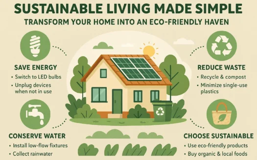 Eco-Friendly Home Guide infographic