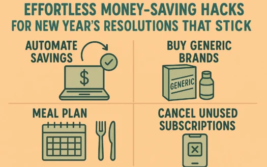 Money-Saving Resolutions infographic