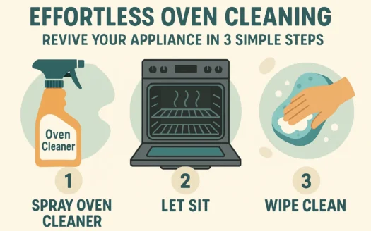 Effortless Oven Cleaning Guide infographic