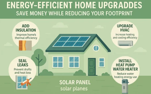Eco-Friendly Home Upgrades infographic