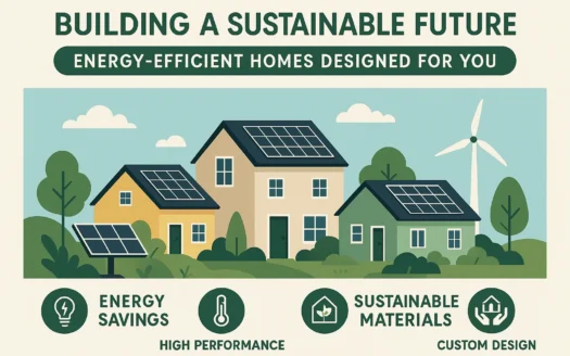 Energy-Efficient Home Design infographic