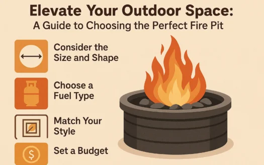 Choosing the Perfect Fire Pit infographic