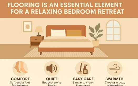 Relaxing Bedroom Flooring Guide infographic