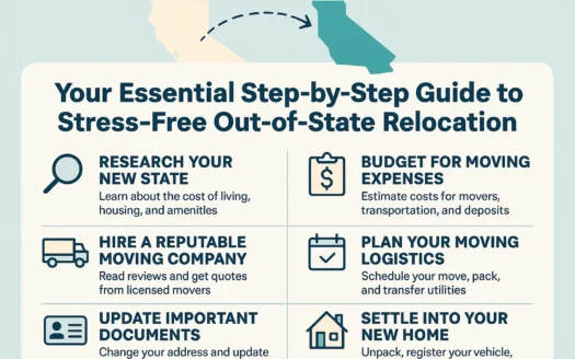 Stress-Free Moving Guide infographic