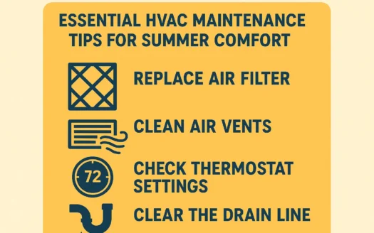 Summer HVAC Maintenance infographic