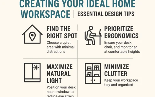 Ideal Home Workspace infographic