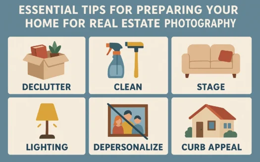 Real Estate Photo Tips infographic