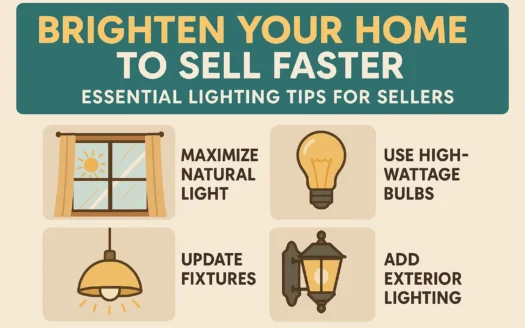 Home Selling Lighting Tips infographic
