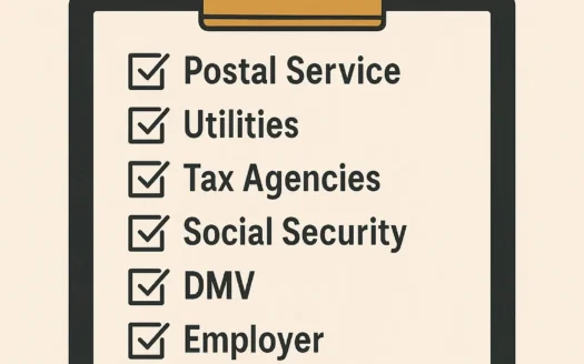 Moving Checklist Notifications infographic