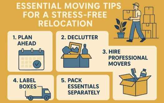 Stress-Free Moving Tips infographic