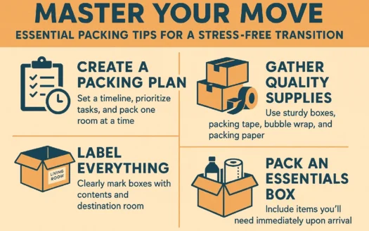 Stress-Free Packing Guide infographic