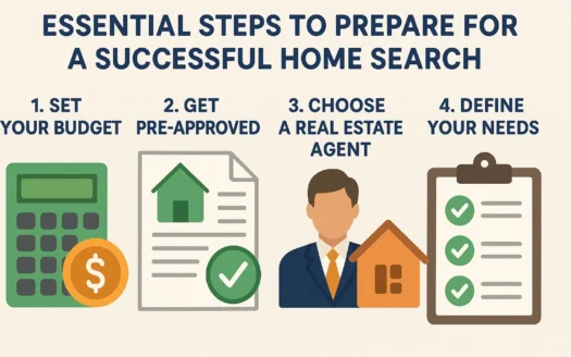Home Search Preparation Essentials infographic