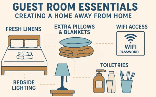 Guest Room Essentials infographic