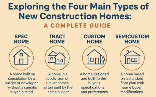 Types of New Homes infographic