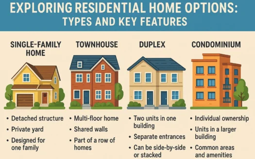 Home Types Infographic infographic