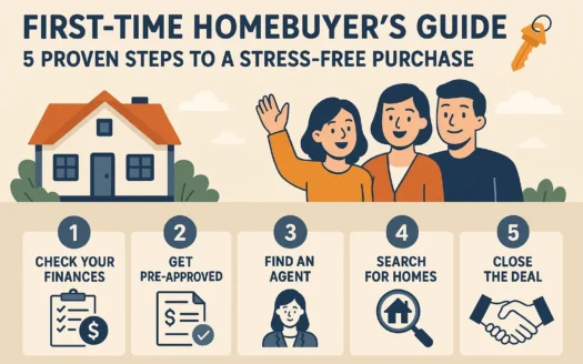Stress-Free Homebuying Steps infographic