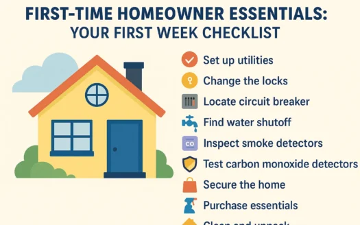 Homeowner Essentials Checklist infographic
